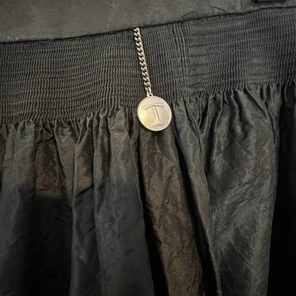 Tostmann Trachten Black Dirndl Skirt Oktoberfest Whimsigoth Euro 42 US Medium - Picture 2 of 10